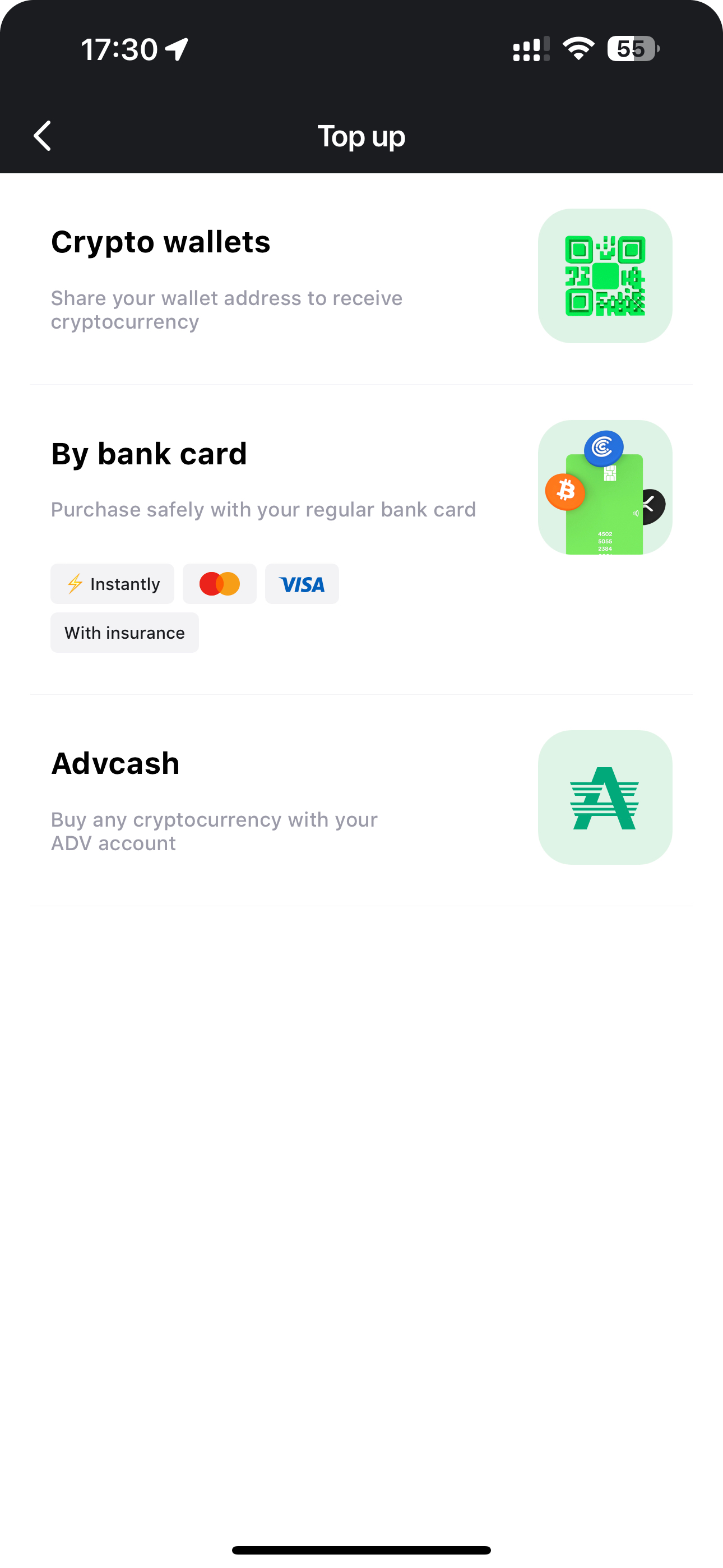 How can I receive crypto by my wallet address? | Choise.com